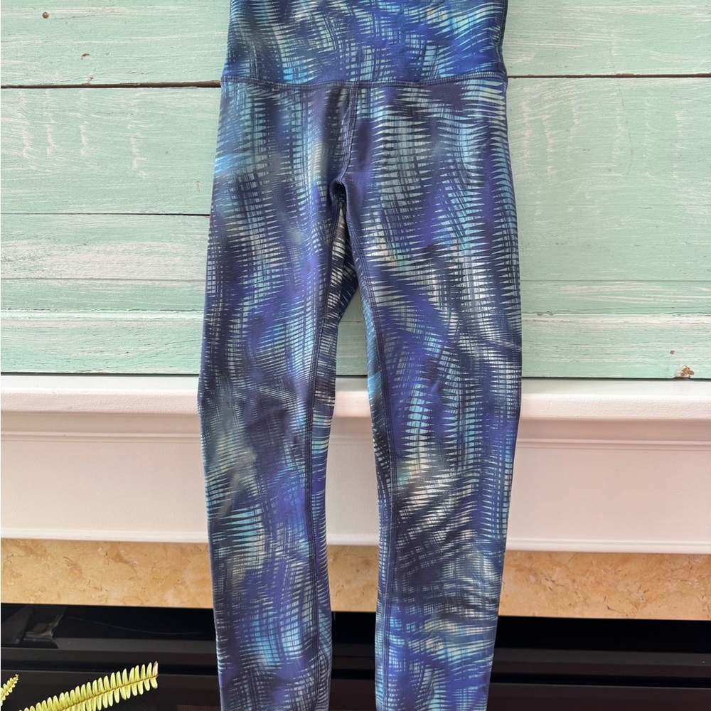 lululemon athletica Blue Patterned Leggings